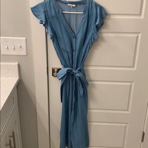 Very light weight denim style dress.